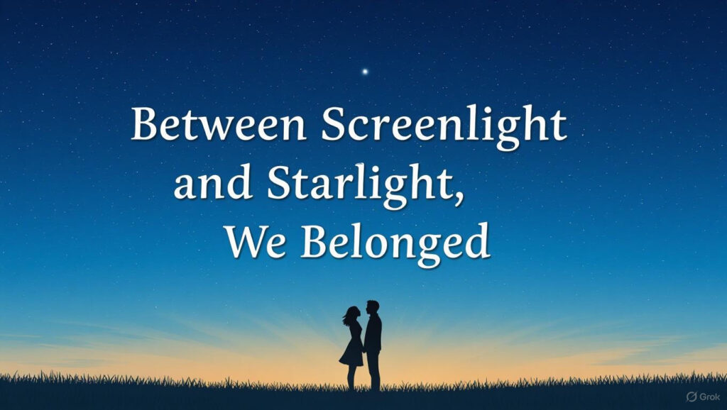 Between Screenlight and Starlight, We Belonged