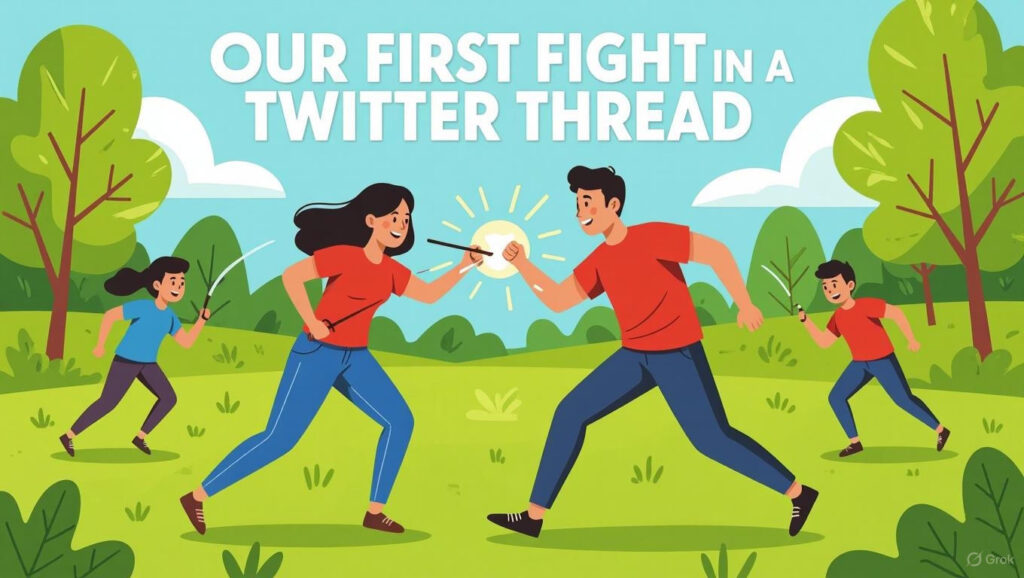 Our First Fight in a Twitter Thread