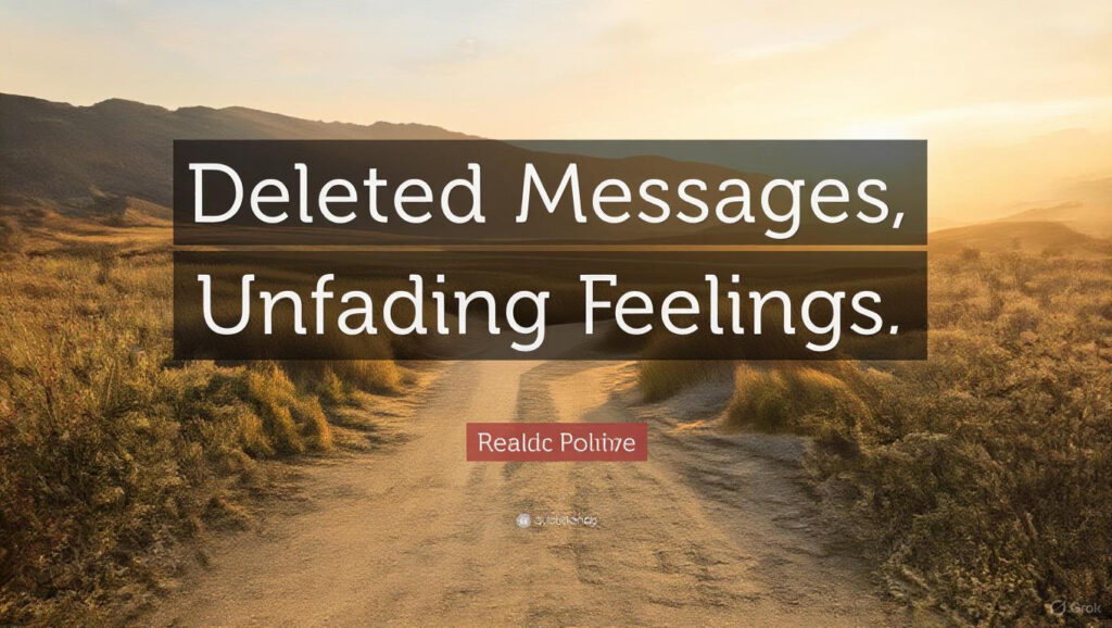 Deleted Messages, Unfading Feelings
